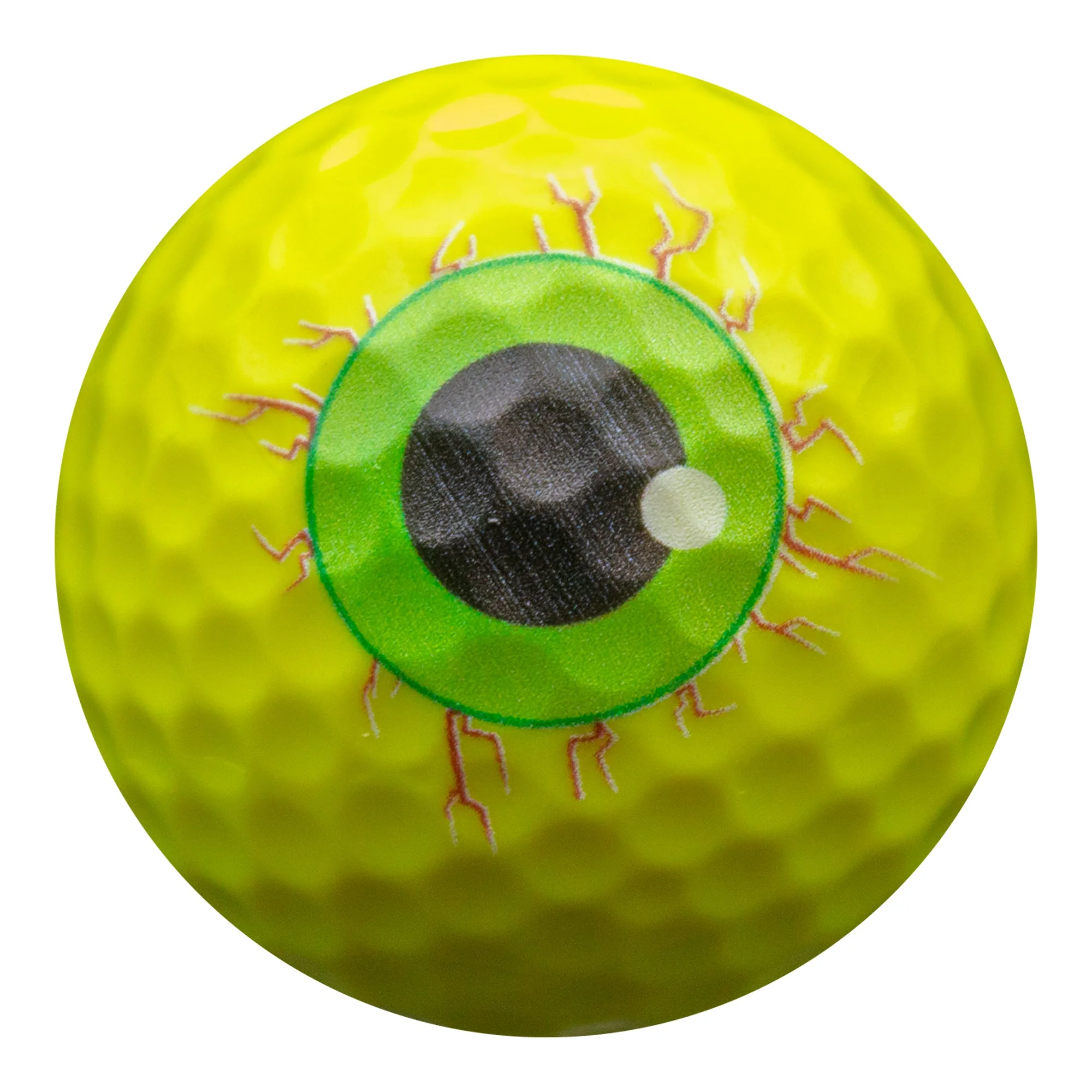 New Novelty Yellow Monster Eyeballs Golf Balls - Image 2