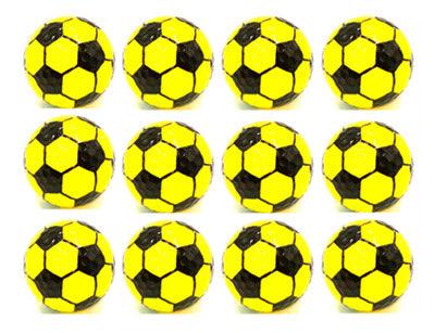 New Novelty Yellow Soccer Ball Golf Balls