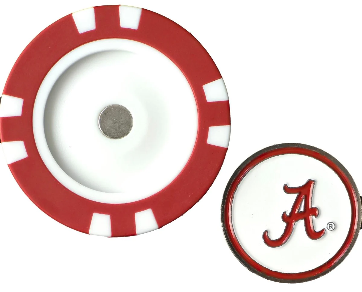 Officially Licensed Alabama Crimson Tide Poker Chip Ball Marker - Image 4