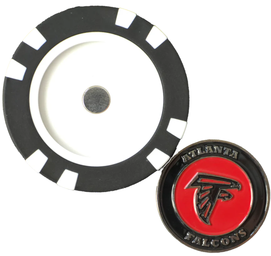 Officially Licensed Atlanta Falcons Poker Chip Ball Marker - Image 2