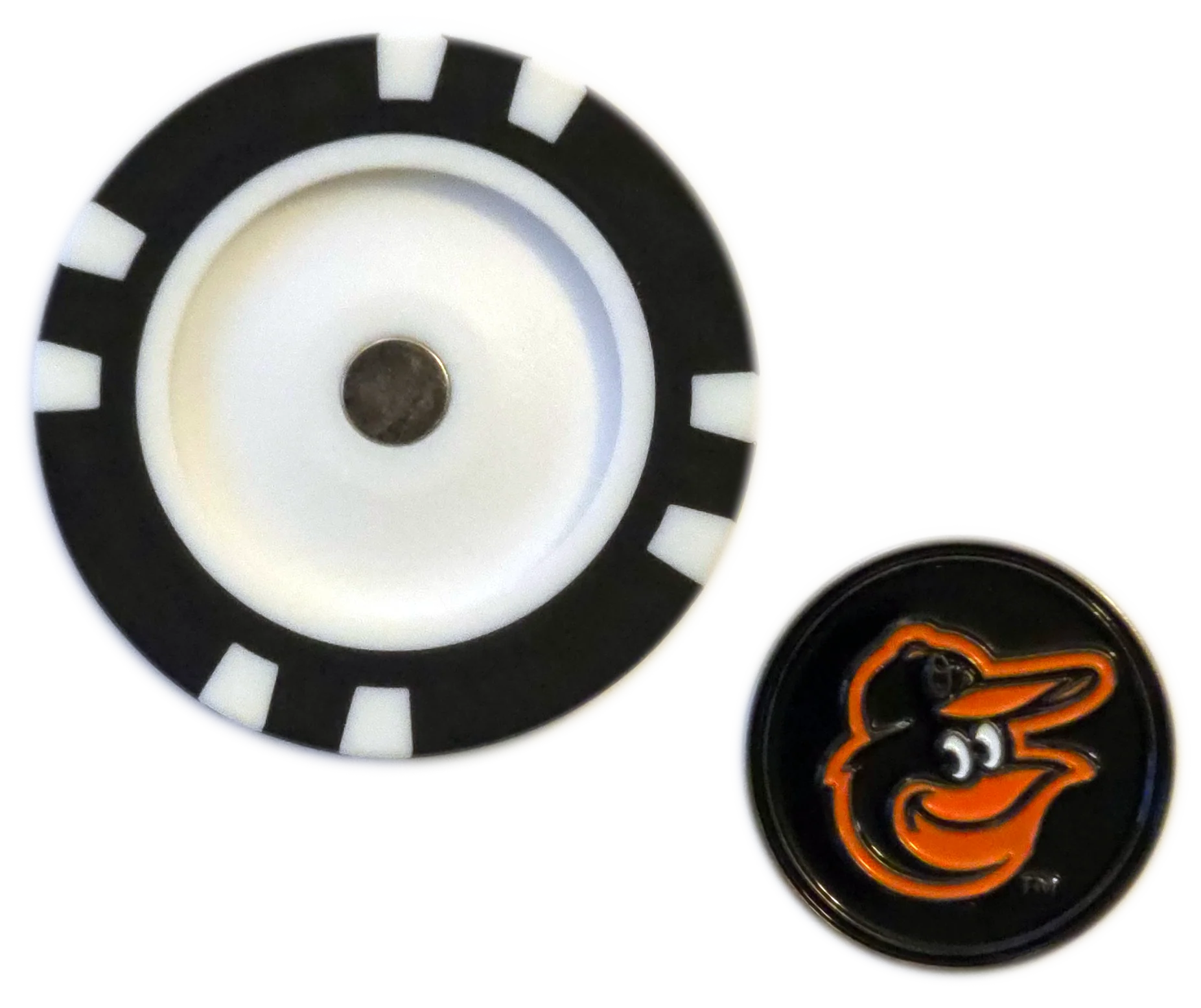 Officially Licensed Baltimore Orioles Poker Chip Ball Marker - Image 2