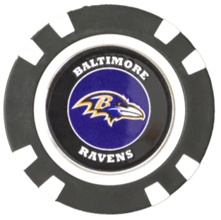 Officially Licensed Baltimore Ravens Poker Chip Ball Marker