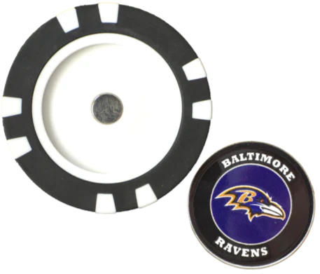 Officially Licensed Baltimore Ravens Poker Chip Ball Marker - Image 2