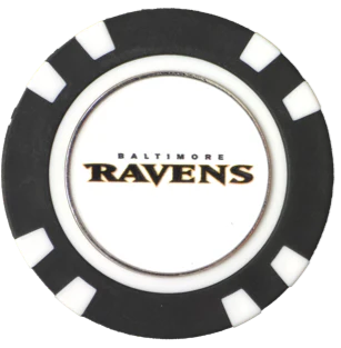 Officially Licensed Baltimore Ravens Poker Chip Ball Marker - Image 3