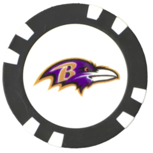 Officially Licensed Baltimore Ravens Poker Chip Ball Marker - Image 5
