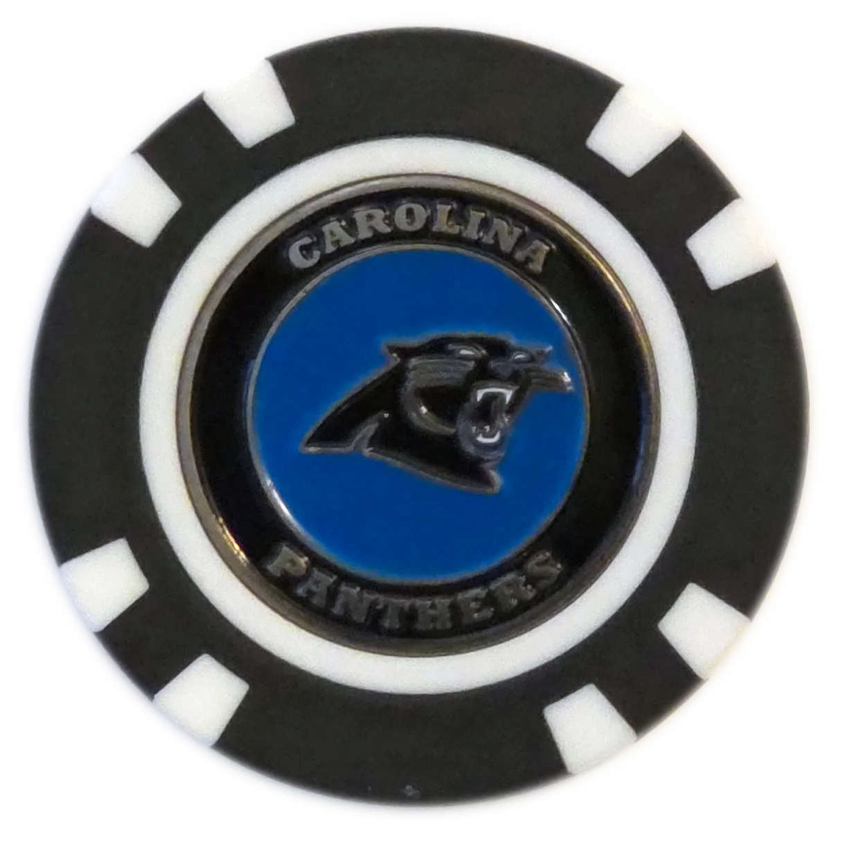 Officially Licensed Carolina Panthers Poker Chip Ball Marker - Image 2