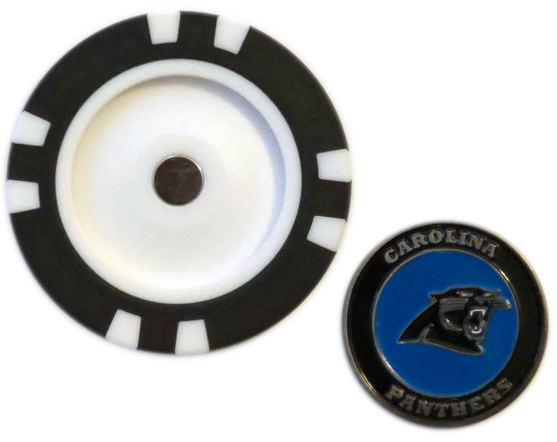 Officially Licensed Carolina Panthers Poker Chip Ball Marker - Image 3