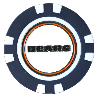 Officially Licensed Chicago Bears Poker Chip Ball Marker - Image 3