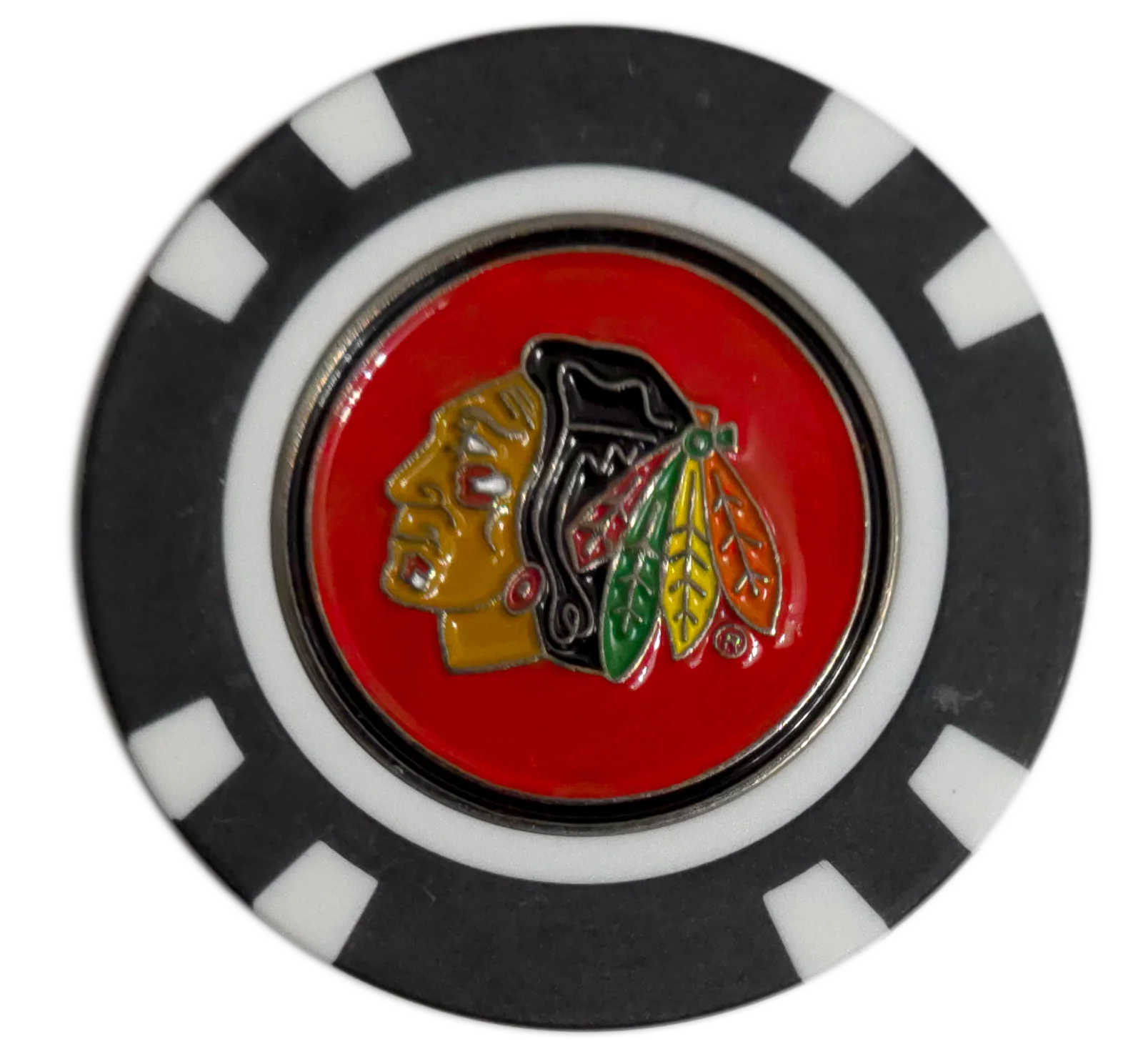 Officially Licensed Chicago Blackhawks Poker Chip Golf Ball Marker