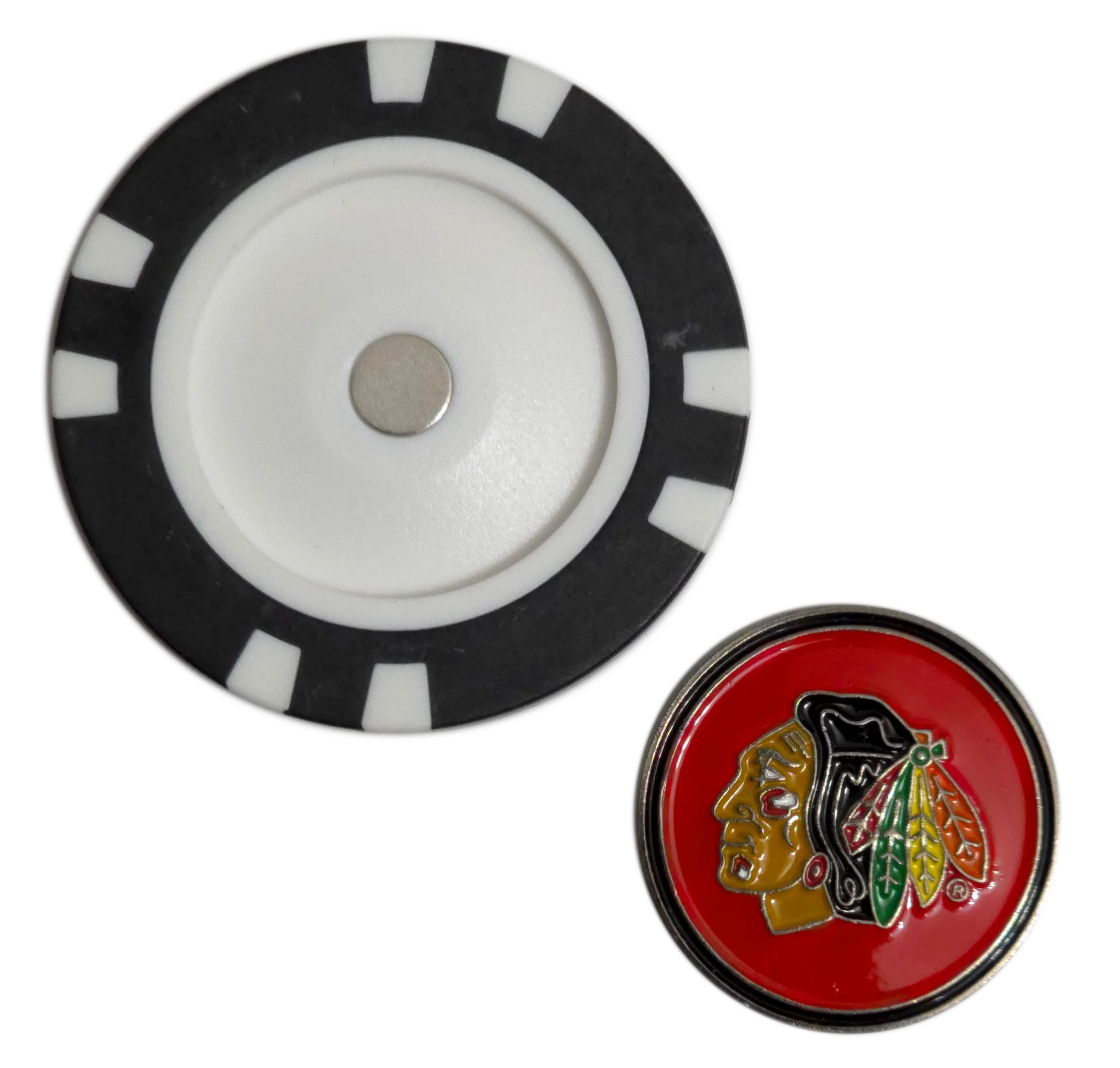 Officially Licensed Chicago Blackhawks Poker Chip Golf Ball Marker - Image 3