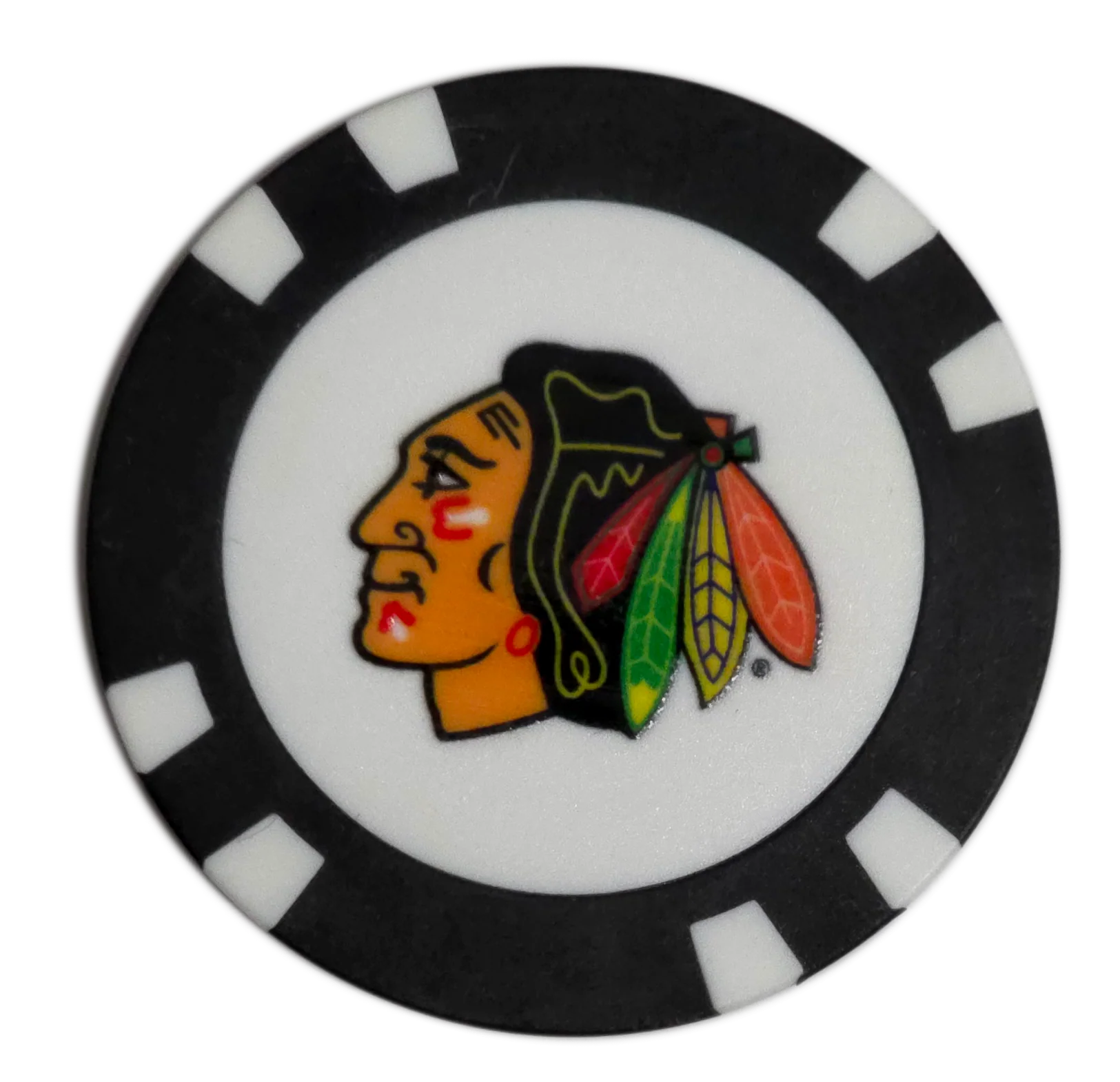 Officially Licensed Chicago Blackhawks Poker Chip Golf Ball Marker - Image 5