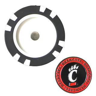 Officially Licensed Cincinnati Bearcats Poker Chip Ball Marker - Image 2