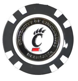 Officially Licensed Cincinnati Bearcats Poker Chip Ball Marker - Image 3