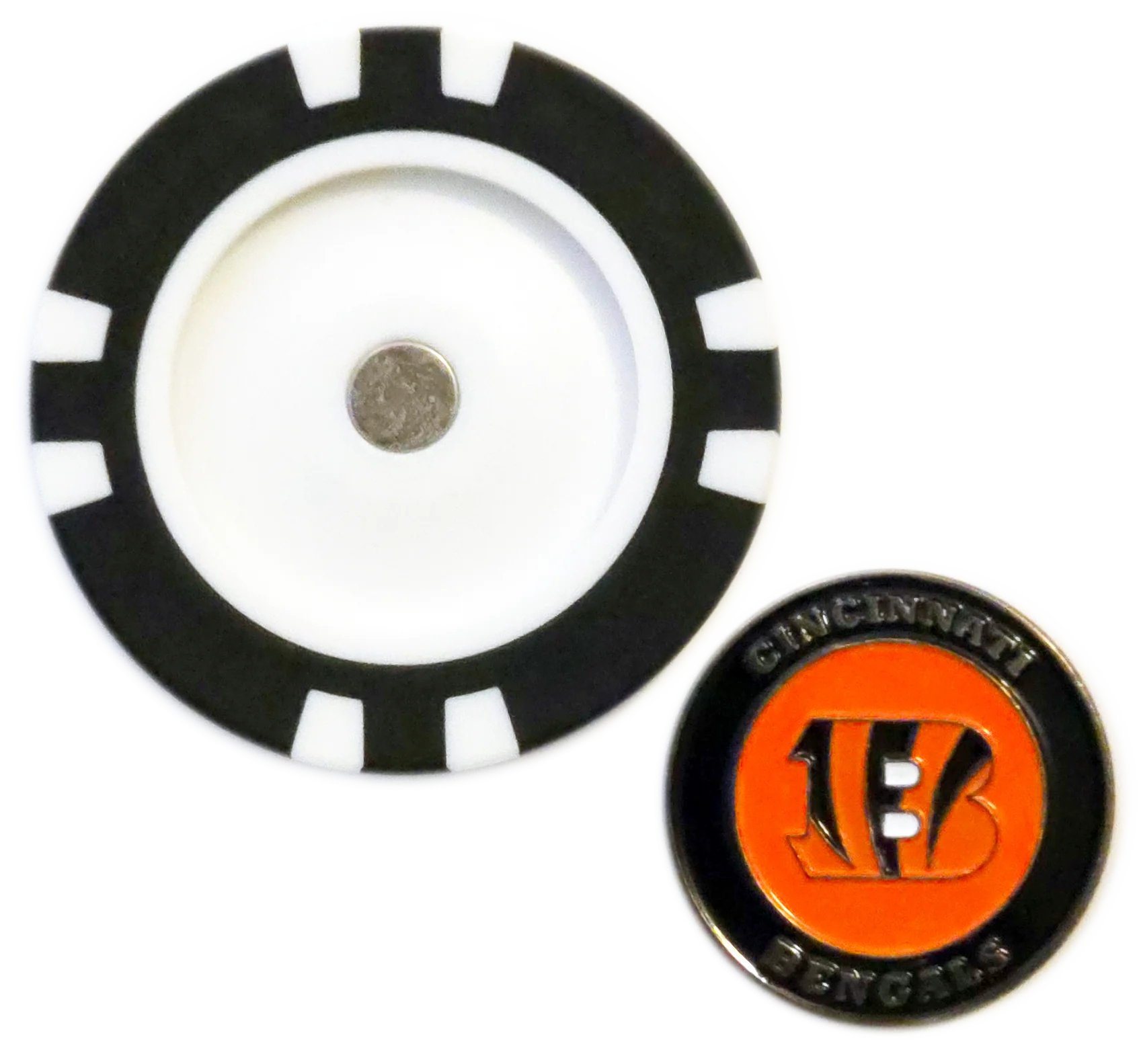 Officially Licensed Cincinnati Bengals Poker Chip Ball Marker - Image 2