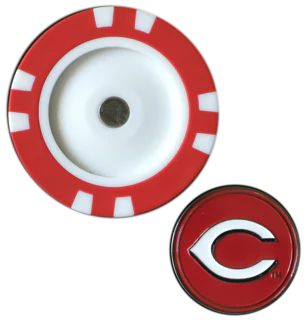 Officially Licensed Cincinnati Reds Poker Chip Ball Marker Short Description: - Image 2