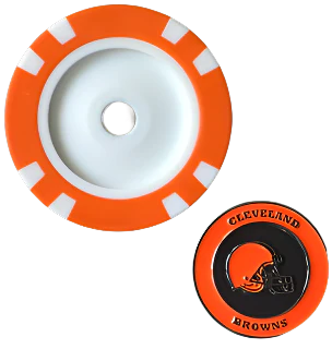 Officially Licensed Cleveland Browns Poker Chip Ball Marker - Image 2