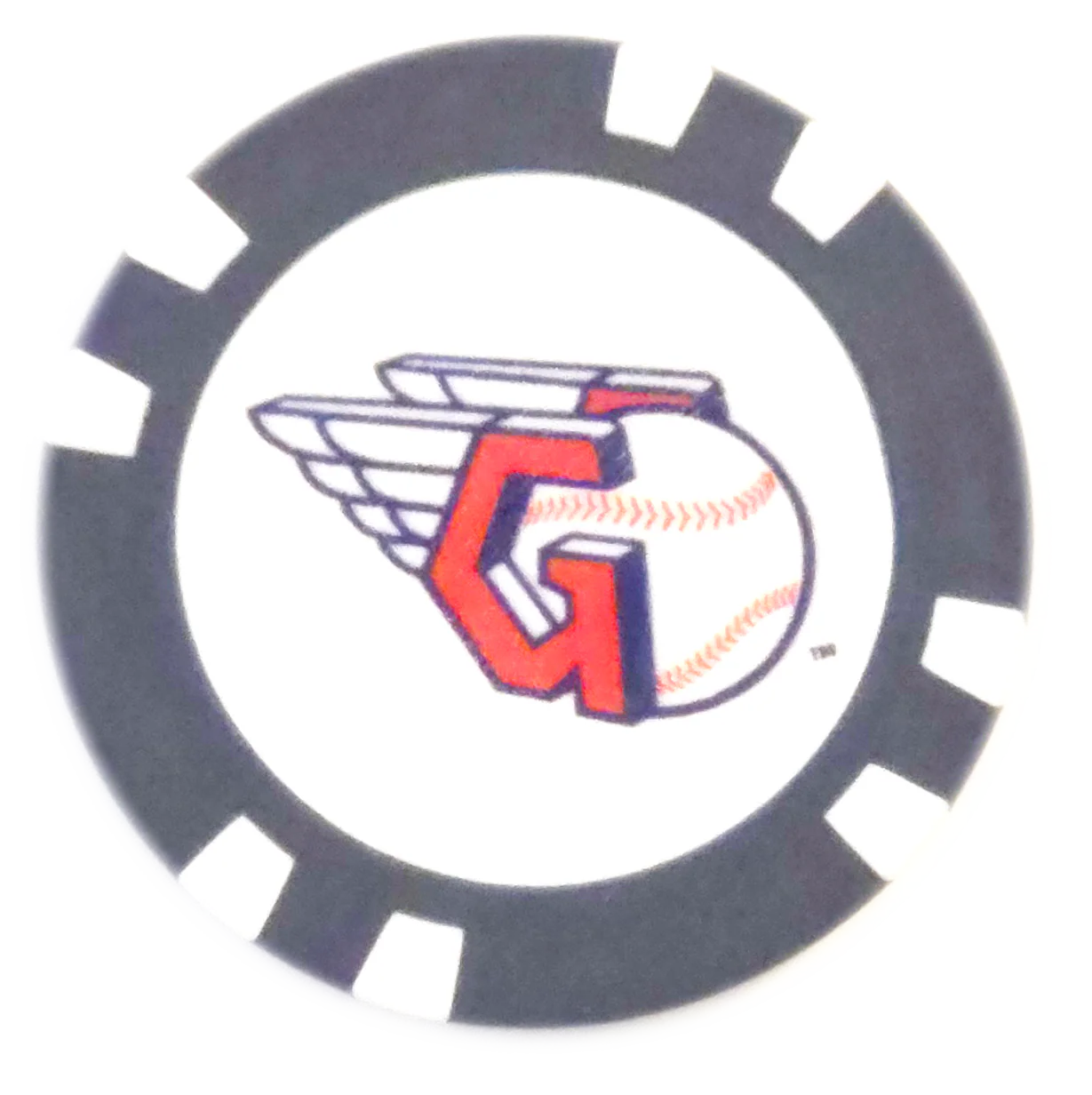 Officially Licensed Cleveland Guardians Poker Chip Ball Marker - Image 5