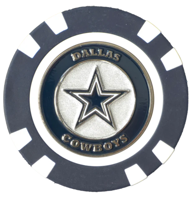 Officially Licensed Dallas Cowboys Poker Chip Ball Marker