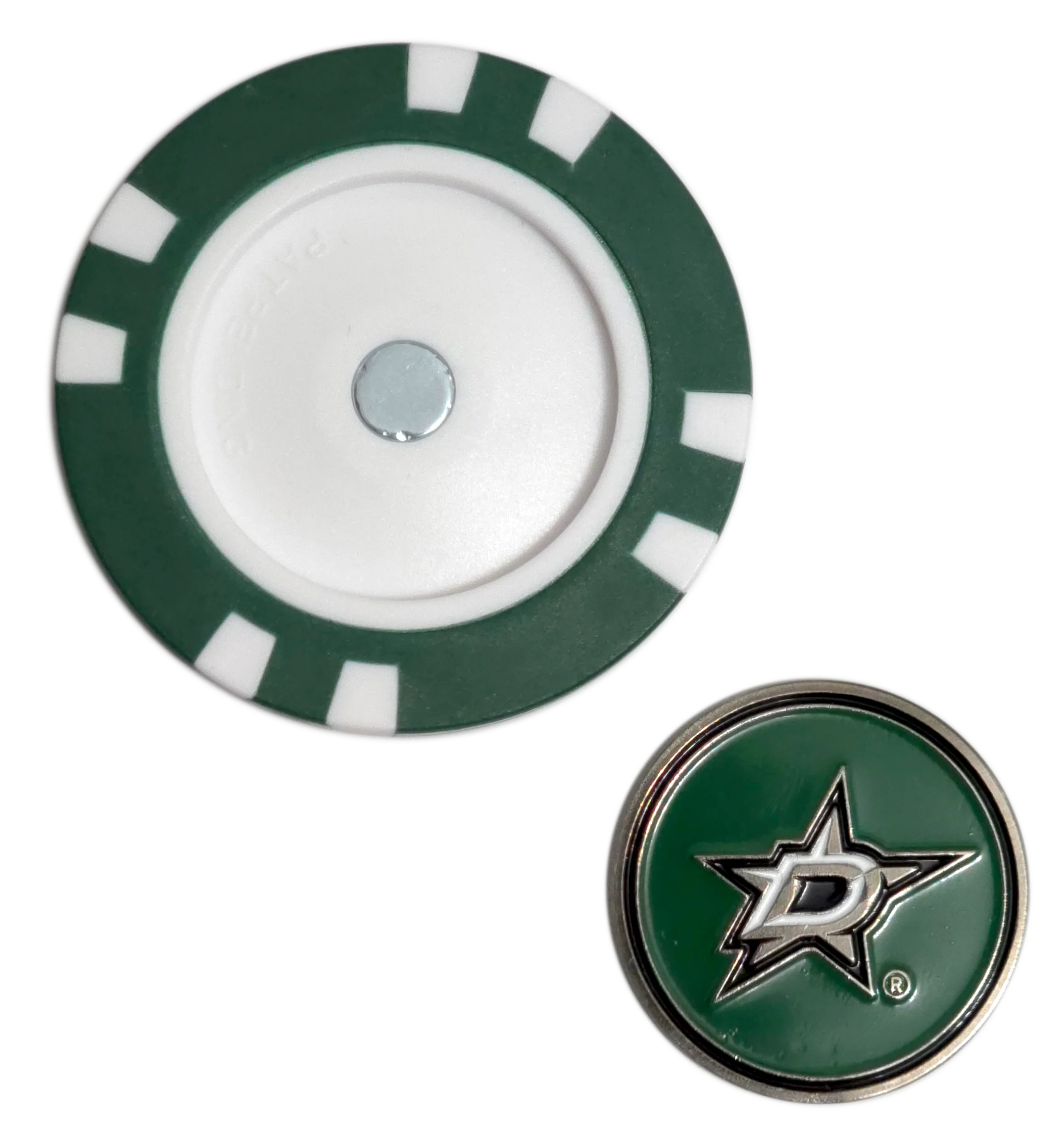 Officially Licensed Dallas Stars Poker Chip Ball Marker - Image 3