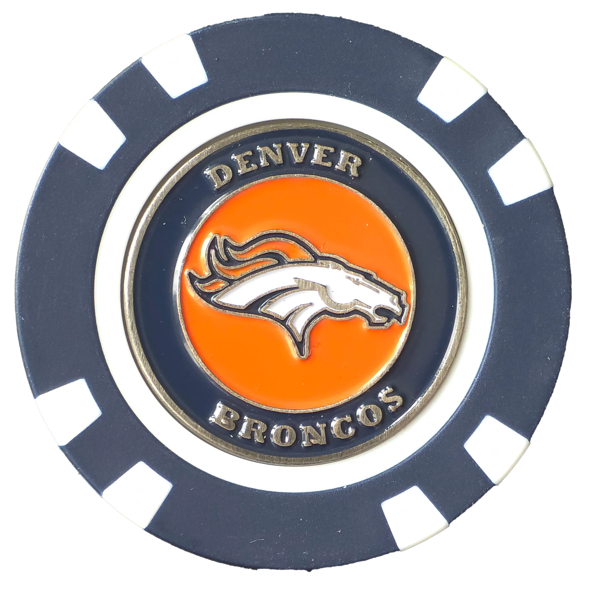 Officially Licensed Denver Broncos Poker Chip Ball Marker