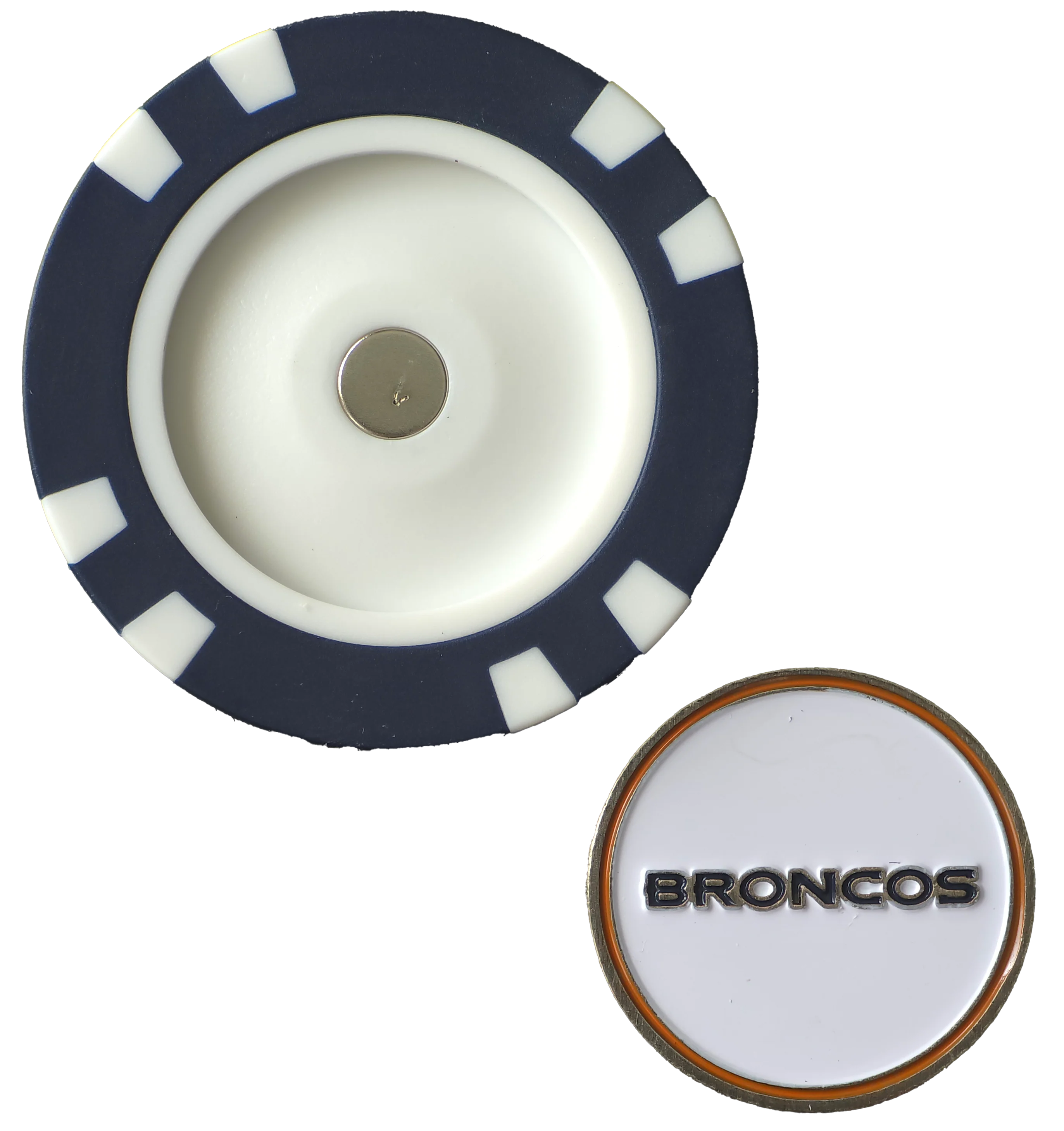 Officially Licensed Denver Broncos Poker Chip Ball Marker - Image 4