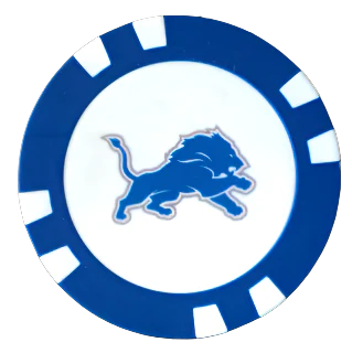 Officially Licensed Detroit Lions Poker Chip Ball Marker