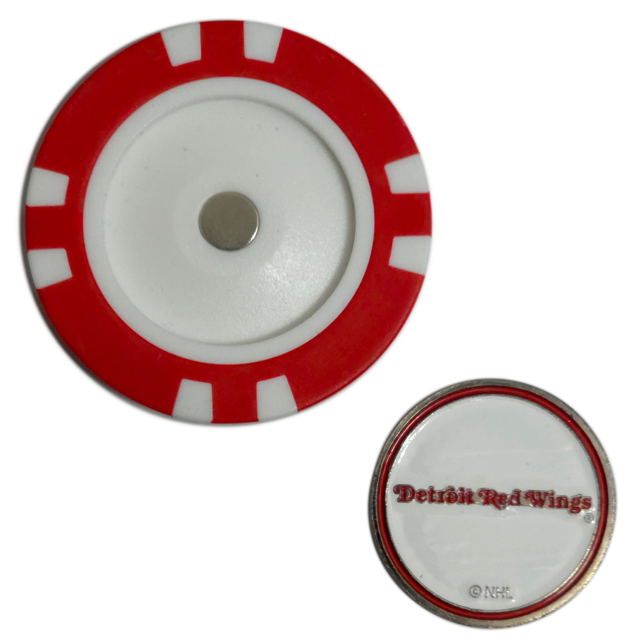 Officially Licensed Detroit Red Wings Poker Chip Golf Ball Marker - Image 3