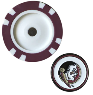 Officially Licensed Florida State Seminoles Poker Chip Ball Marker - Image 2