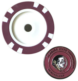 Officially Licensed Florida State Seminoles Poker Chip Ball Marker - Image 3