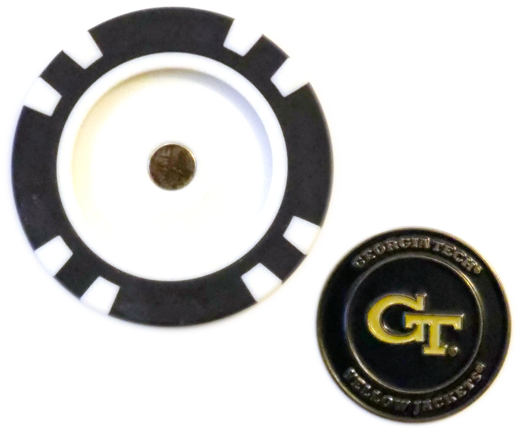 Officially Licensed Georgia Tech Yellow Jackets Poker Chip Ball Marker - Image 3