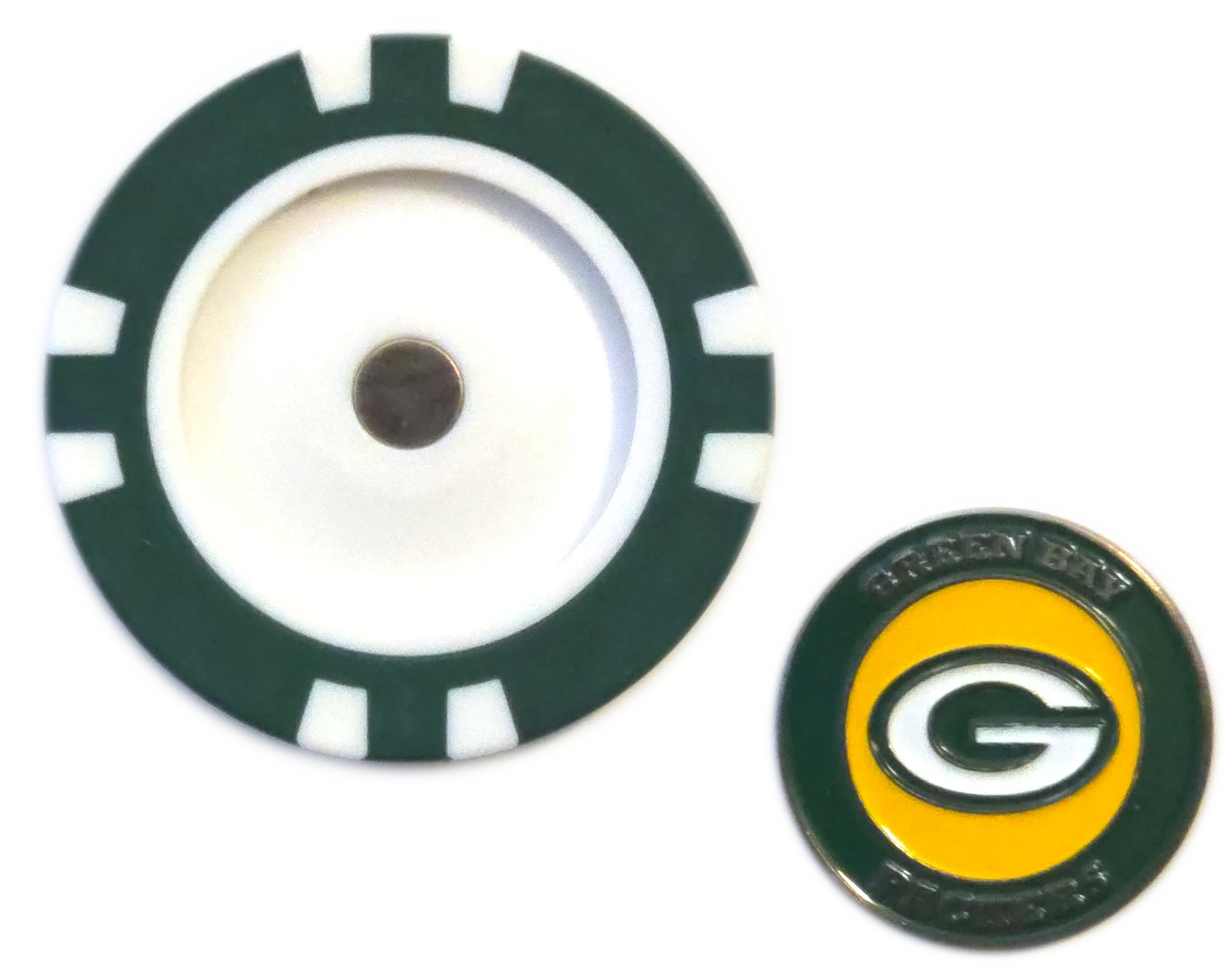 Officially Licensed Green Bay Packers Poker Chip Ball Marker - Image 2