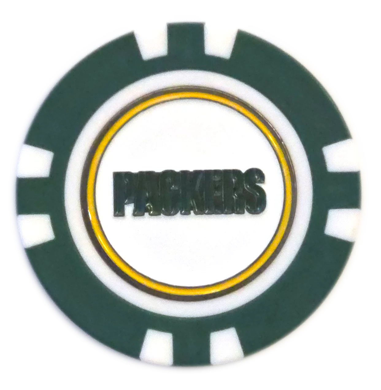 Officially Licensed Green Bay Packers Poker Chip Ball Marker - Image 3