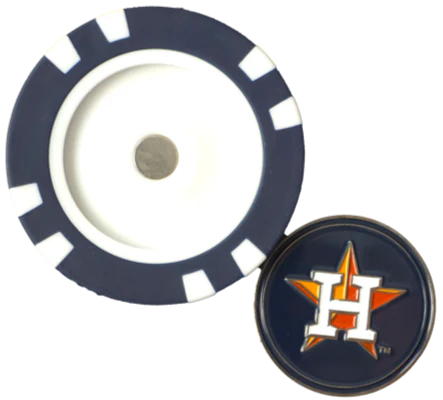 Officially Licensed Houston Astros Poker Chip Ball Marker - Image 2