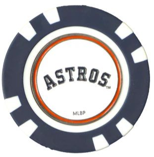Officially Licensed Houston Astros Poker Chip Ball Marker - Image 3