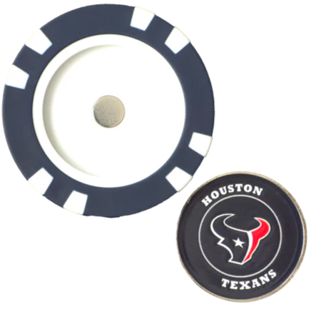 Officially Licensed Houston Texans Poker Chip Ball Marker - Image 2