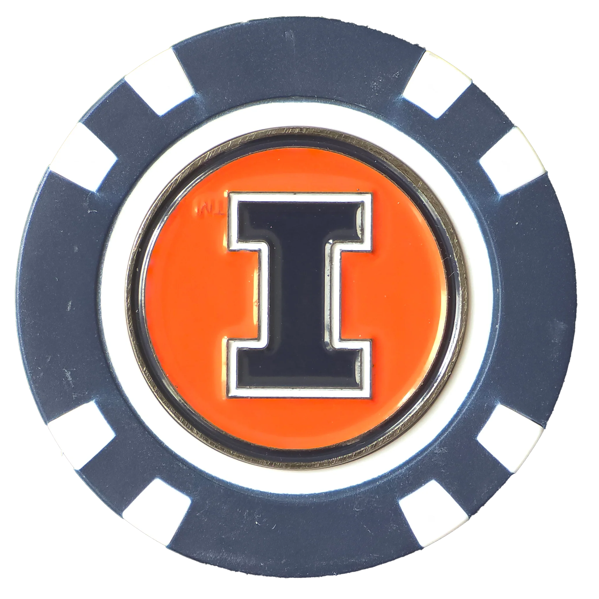 Officially Licensed Illinois Fighting Illini Poker Chip Ball Marker