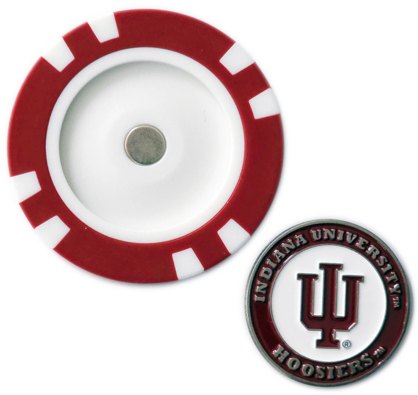 Officially Licensed Indiana Hoosiers Poker Chip Ball Marker - Image 2