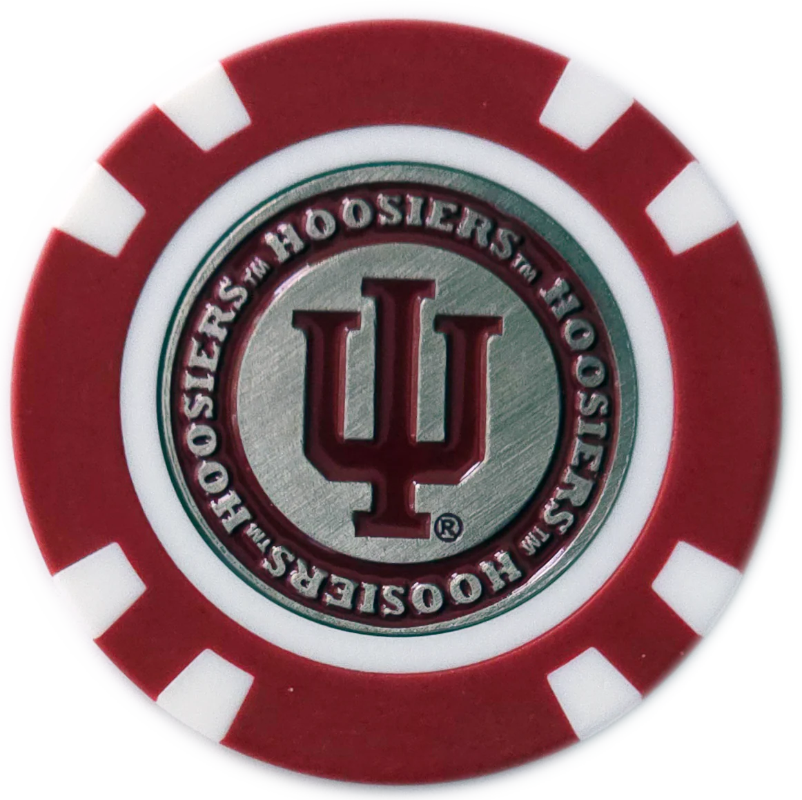 Officially Licensed Indiana Hoosiers Poker Chip Ball Marker - Image 3