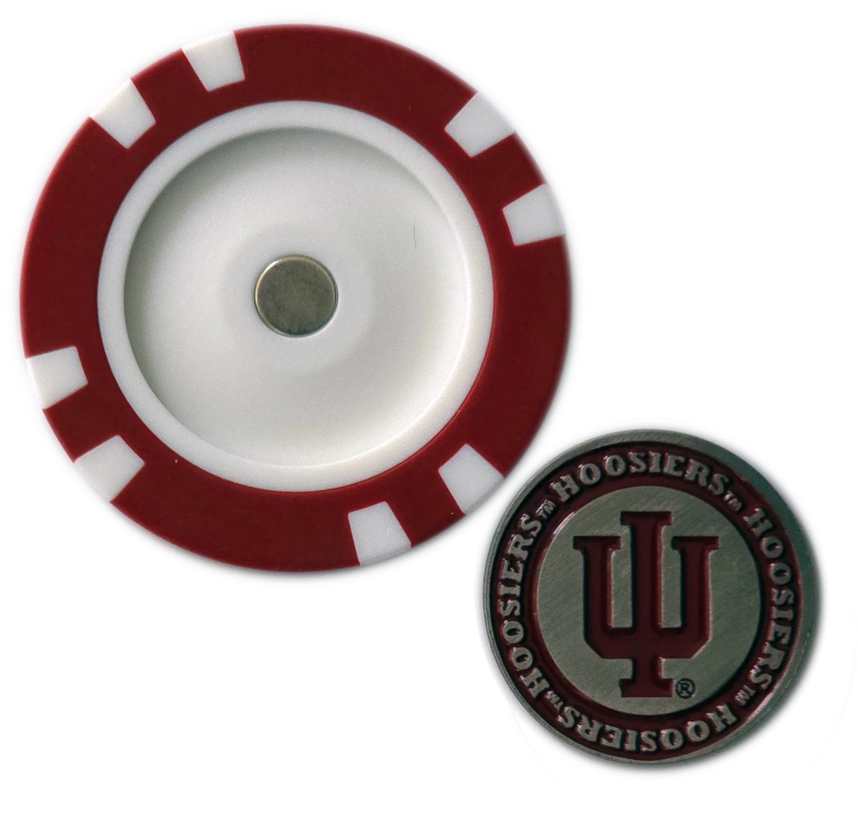 Officially Licensed Indiana Hoosiers Poker Chip Ball Marker - Image 4