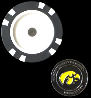 Officially Licensed Iowa Hawkeyes Poker Chip Ball Marker - Image 2