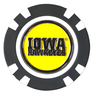 Officially Licensed Iowa Hawkeyes Poker Chip Ball Marker - Image 3