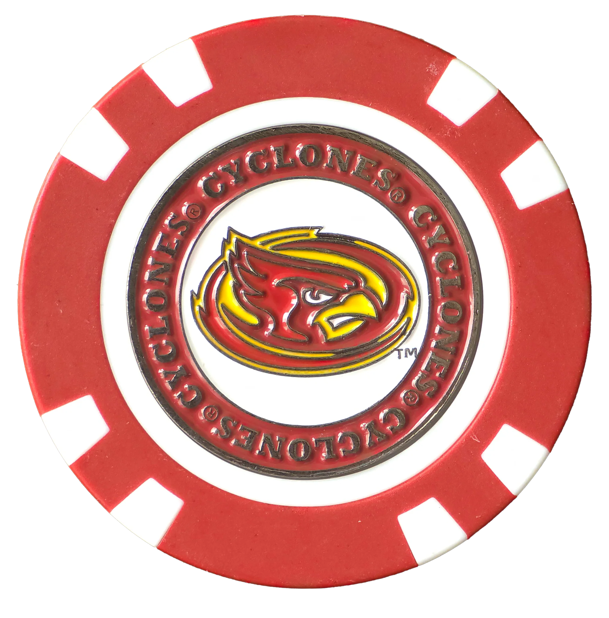 Officially Licensed Iowa State Cyclones Poker Chip Ball Marker - Image 3