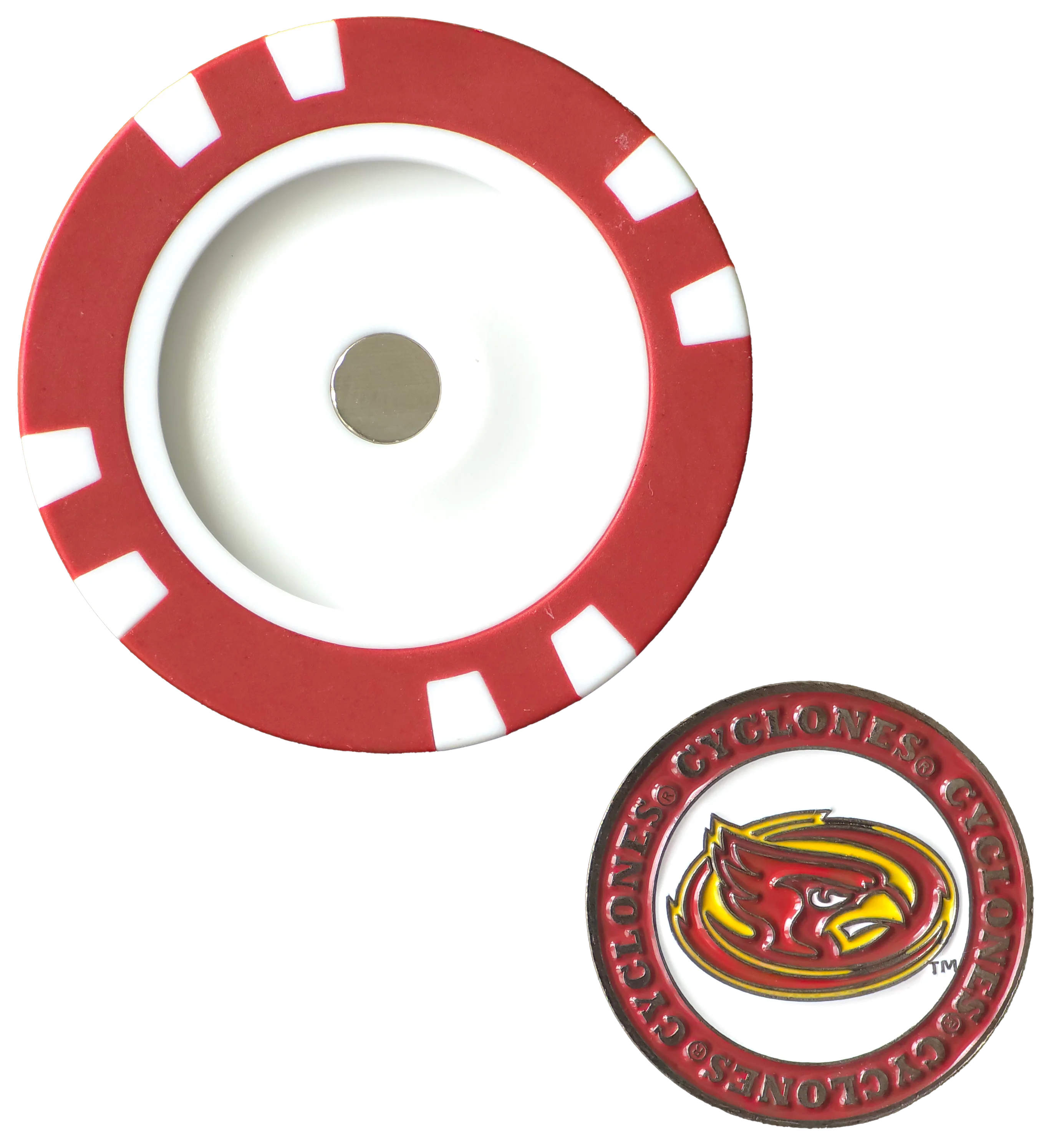 Officially Licensed Iowa State Cyclones Poker Chip Ball Marker - Image 4