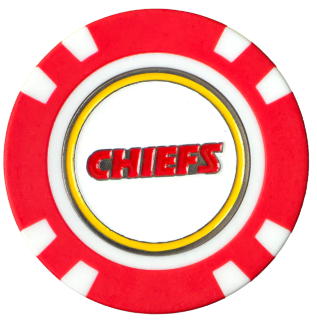 Officially Licensed Kansas City Chiefs Poker Chip Ball Marker - Image 3