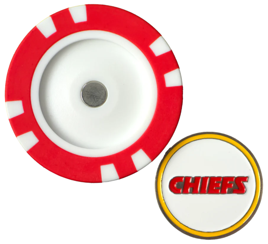 Officially Licensed Kansas City Chiefs Poker Chip Ball Marker - Image 4