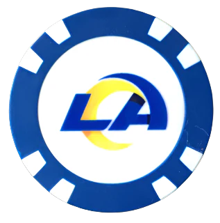 Officially Licensed Los Angeles Rams Poker Chip Ball Marker - Image 5