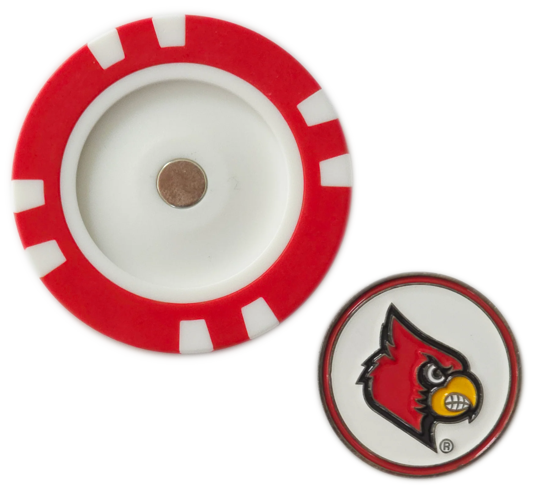 Officially Licensed Louisville Cardinals Poker Chip Ball Marker - Image 2
