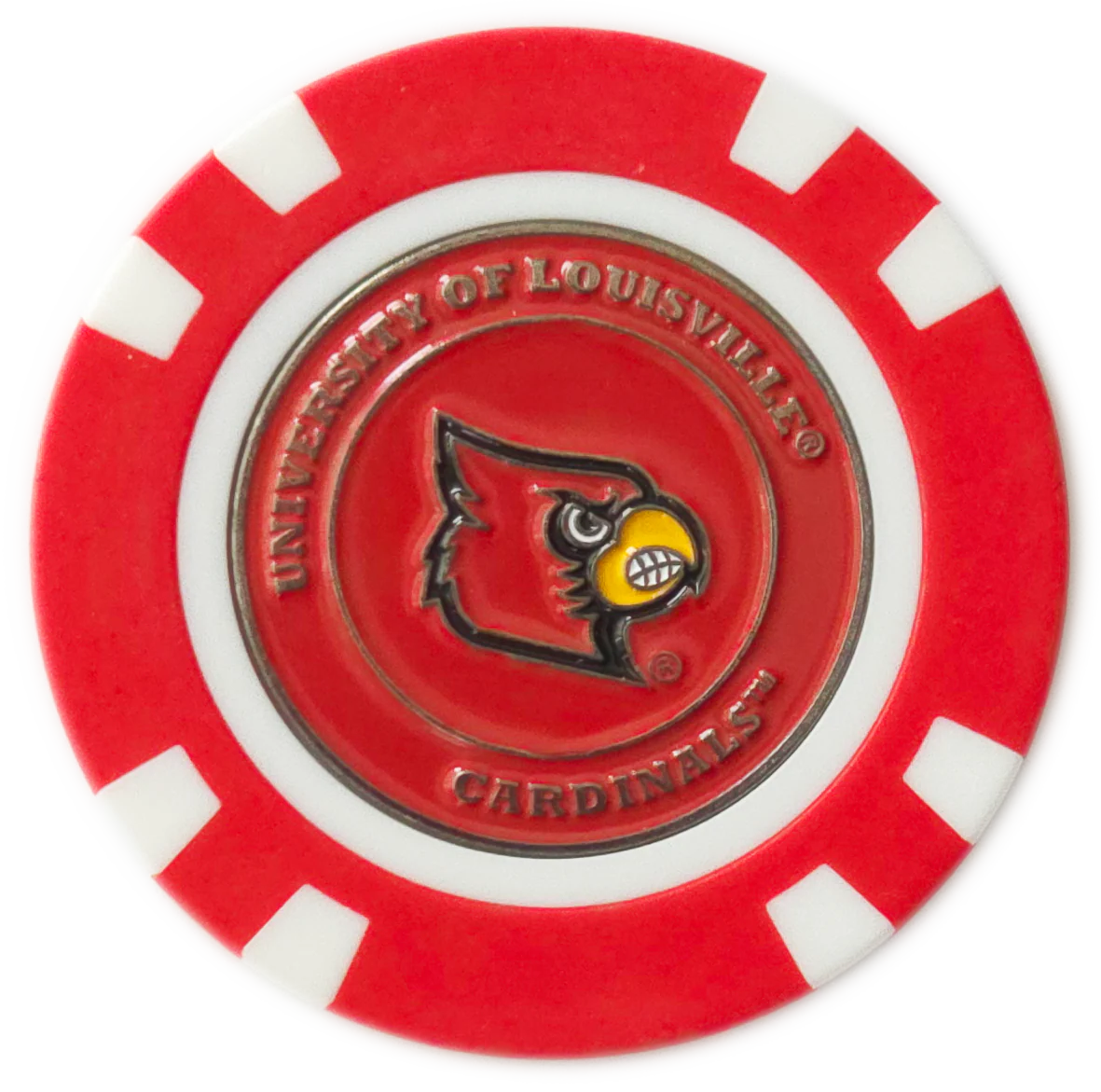 Officially Licensed Louisville Cardinals Poker Chip Ball Marker - Image 3