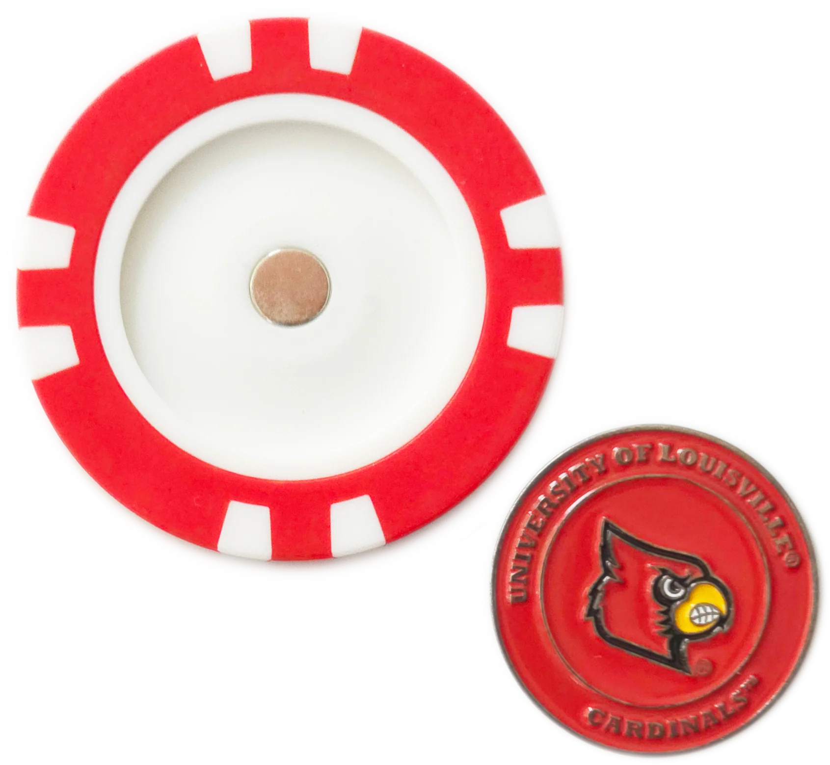 Officially Licensed Louisville Cardinals Poker Chip Ball Marker - Image 4