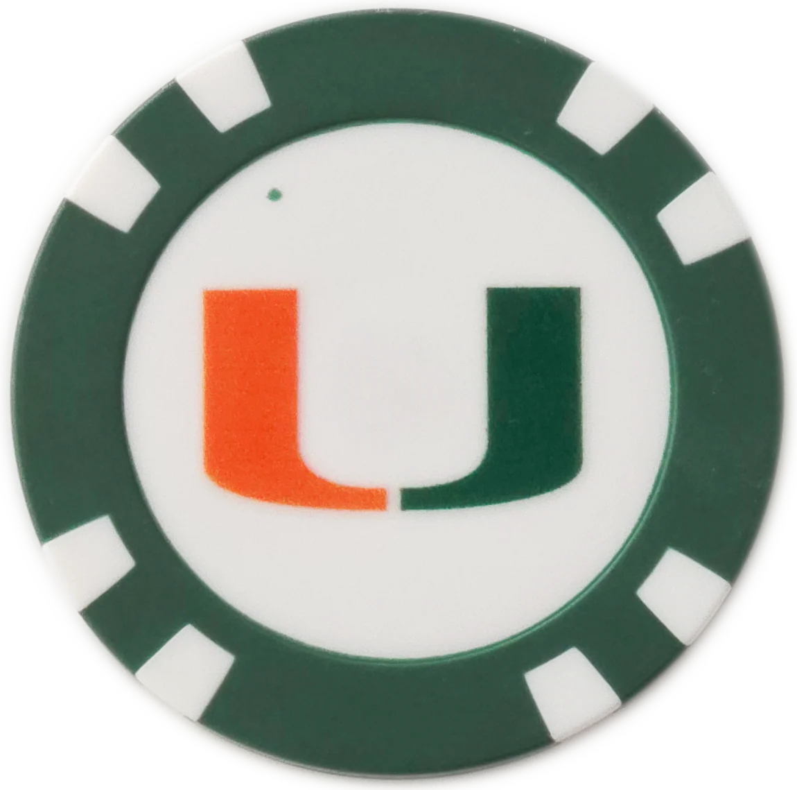 Officially Licensed Miami Hurricanes Poker Chip Ball Marker - Image 5